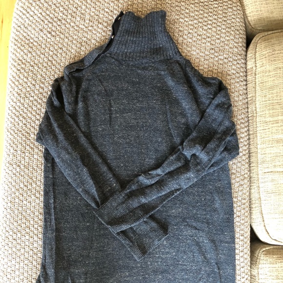 Navy Blue Turtleneck Tunic - Picture 4 of 6